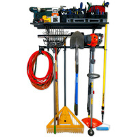Storeyourboard Tool Pro Essential Garage Rack, Equipment Organizer, Wall Mount Hanger With Overhead Shelf