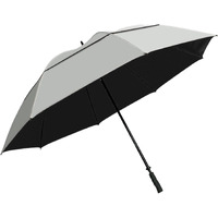 Suntek 68    Golf Umbrella, Windproof & Waterproof Umbrellas With Vented Double Canopy, Reflective Uv Protection, Large Umbrella For Golf, Sport & Travel (Silver/Black)