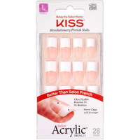 Kiss Salon Acrylic French Kit Back Talk Long