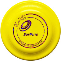 Hyperflite K-10 Sofflite Dog Disc 8.75 Inch  Ultra-Soft For Canines With Sensitive Mouths  Best Flying  Dog Frisbee  Competition Grade  Outdoor Flying Disc Training  Yellow