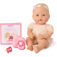Baby Sweetheart By Battat - Bed Time 12-Inch Soft-Body Newborn Baby Doll With Easy-To-Read Story Book And Accessories