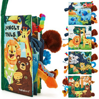 Hahaland Baby Books 0-6 Months,Infant Tummy Time Toy High Contrast Sensory Baby Toys 6 To 12 Months Touch Feel Book Gift Christmas Stocking Stuffers For Boy Girl 0-3 Months Book Early Learning Toy
