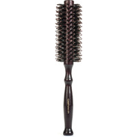 Round Styling Hair Brush - 1.75 Inch Diameter - Boar + Nylon Bristles For Blow Drying, Curling, And Styling Hair - Natural Wooden Handle For Women And Men
