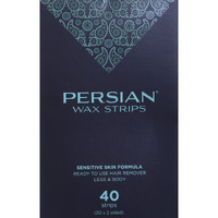 Persian Legs & Body Wax Strips (40 Strips), Hair Removal Waxing Strips For Legs, Body, Bikini, Arms, Underarms With After Care Oil, Pack Of 1 (Csb)