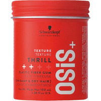 Osis+ Thrill Fibre Gum - Medium Hold Flexible Style Control, 3.38 Oz - Bendable And Moldable Texturizing - Mega-Fibers And Natural Carnauba Wax For Long-Lasting Separation And Shine