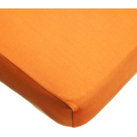 American Baby Company Supreme Fitted Crib Sheet 28"" X 52"", Enhanced Thickness For Soft, Breathable Neutral 100% Cotton Jersey Comfort, Orange, For Boys And Girls