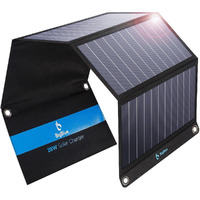[Upgraded] Bigblue 3 Usb Ports 28W Solar Charger(5V/4.8A Max), Portable Sunpower Solar Panel For Camping, Ipx4 Waterproof, Compatible With Iphone 11/Xs/Xs Max/Xr/X/8/7, Ipad, Samsung Galaxy Lg Etc.