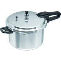 Imusa Usa A417-80401 Aluminum Stovetop Pressure Cooker 4.2Qt, Silver