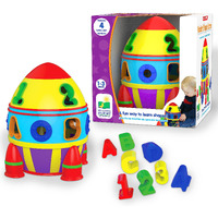 The Learning Journey Early Learning - Rocket Shape Sorter - Toddler Toys & Gifts For Boys & Girls Ages 12 Months And Up - Award Winning Toy (204207)