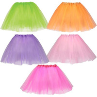 Dress Up America Tutu Multipack For Girls - Five Color Pack Of Princess Tutu Skirts For Kids - Three-Layered Tulle Ballet Skirts