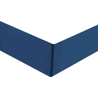 Sheets & Beyond Super Soft Solid Brushed Microfiber 14"" Pleated Bed Skirt/Dust Ruffle (King Size, Navy)