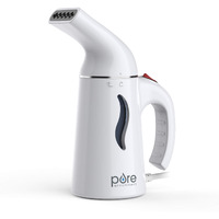 Pure Enrichment Puresteam Portable Fabric Steamer - Handheld Travel Steamer Removes Wrinkles & Is Safe On All Fabrics - Fast-Heating, Lightweight, Auto Safety Shut-Off, & Long-Reach Cord (White)