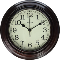 Westclox 33883P Wall Clock, Brown