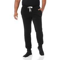 Southpole Men's Basic Active Fleece Jogger Pants-Regular And Big & Tall Sizes, Bk, S