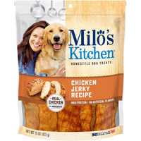 Milo's Kitchen Homestyle Dog Treats, Chicken Jerky, 15 Ounce, High Protein, No Artifical Flavors