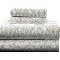 Pointehaven Flannel 170 Gsm Sheet Set,Twin Xl Paisley