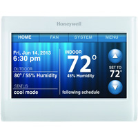 Honeywell Th9320Wf5003 Wi-Fi 9000 Color Touch Screen Programmable Thermostat, 3.5 X 4.5 Inch, White, 'Requires C Wire""