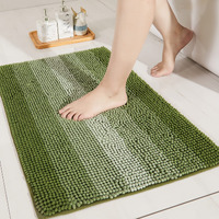 Cosy Homeer 28X18 Inch Bath Rugs Made Of 100% Polyester Extra Soft And Non Slip Bathroom Mats Specialized In Machine Washable And Water Absorbent Shower Mat,Green