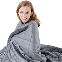 Hypnoser Weighted Blanket Twin Size (15 Lbs 48""X72"") For Kids And Adults | Heavy Blanket For Better Sleep, Fits Twin Or Full Size Beds (Dark Grey)