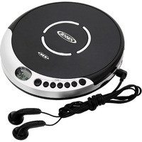 Jensen Portable Cd Player With Bass Boost, Silver, Jencd60R