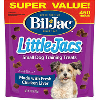 Bil-Jac Little Jacs Small Dog Training Treats - Soft Chicken Liver Dog Treats For Puppy Rewards - Real Chicken, No Fillers, 16Oz Resealable Double Zipper Pouch (3-Pack)