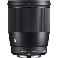 Sigma 16Mm F/1.4 Dc Dn Contemporary Lens For Sony E (402965) Black