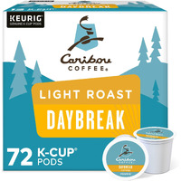 Caribou Coffee Daybreak Morning Blend Keurig Single-Serve K-Cup Pod, Light Roast Coffee, 72 Count (6 Packs Of 12)