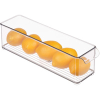 Idesign Bpa-Free Plastic Pantry And Kitchen Storage, Freezer And Fridge Organizer Bin With Easy Grip Handles