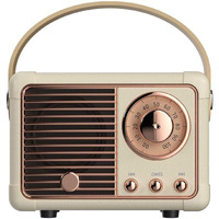 Baolira Retro Bluetooth Speaker Wireless Mini Speaker,Bluetooth Speaker With Crystal Clear Stereo Sound Rich Bass,Portable Bluetooth Speaker For Iphone,Android Devices And Tablet (Beige)