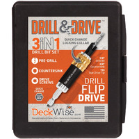 Deckwise Drill & Drive Tool For Pre-Drilling, Countersinking & Driving Decking (Hardwood, Composite, Pvc, Pressure Treated)