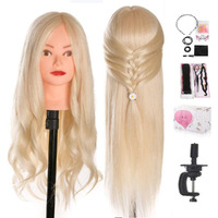 Mannequin Head, Beauty Star 24 Inch Creamy-White Long Hair Styling Training Head Manikin Cosmetology Doll Head With Clamp Stand And Accessories (Suitable For Straightening, Curling, Perming)