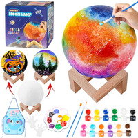 Paint Your Own Moon Lamp Kit, Gifts Diy 3D Moon Light Cool Galaxy Lamp,Toys For Teens Boys Girls, Arts & Crafts Kit Art Supplies For Kids, Arts And Crafts For Kids Ages 8-12 Birthday Gifts