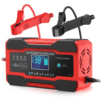 Yonhan Battery Charger 10-Amp 12V And 24V Fully-Automatic Smart Car Battery Charger, Battery Maintainer Trickle Charger, And Battery Desulfator With Temperature Compensation