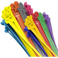 Electriduct Nylon Cable Ties - 11"" Self-Locking Zip Ties Multi Color: (Blue, Red, Green, Yellow, Fuchsia, Orange, Gray, Purple) - 500 Pieces
