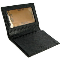 Mw580Bk 3"" X 4"" Mens Leather Credit Card Holder