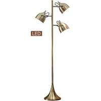 Artiva Usa Led9938Fab Caprice Led Floor Lamp, Antique Satin Brass