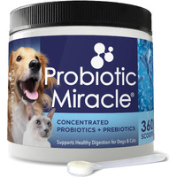 Nusentia Probiotics For Dogs -(360 Scoops)-Probiotic Miracle -Advanced, Species Specific Probiotics And Prebiotics To Stop Diarrhea, Loose Stool, And Yeast-Plus Immune Support