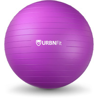 Urbnfit Exercise Ball - Yoga Ball In Multiple Sizes For Yoga, Pilates, Pregnancy, Stability - Anti-Burst Swiss Balance Ball W/Quick Pump - Office Ball Chair For Home And Gym - 26 Inch - Purple