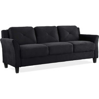 Lifestyle Solutions Hrfks3Bk Grayson Sofa, Black