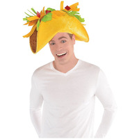 Multicolor Taco Fiesta Hat - 8"" X 18"" (1 Pc), Unique Costume Accessory, Perfect For Halloween, Birthdays & Themed Parties