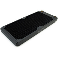 Xspc Tx240 Ultra Thin Radiator, 120Mm X 2, Dual Fan, Black