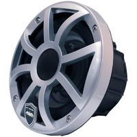 Wet Sounds | Revo 8-Xss | High Output Component Style 8"" Marine Coaxial Speaker With Rgb Backlighting And Open Faced Silver Grille