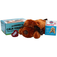 Smartpetlove Original Snuggle Puppy Heartbeat Stuffed Toy For Dogs. Pet Anxiety Relief And Calming Aid, Comfort Toy For Behavioral Training In Brown.