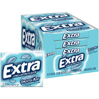 Extra Smooth Mint Sugarfree Gum 15 Count (Pack Of 10)