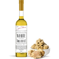 Chef Jean Pierre's Extra Virgin White Truffle Olive Oil - 200Ml (7Oz) Glass Bottle - Naturally Infused With Sweet And Tangy Flavors