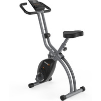 Ativafit Folding Exercise Bike Foldable Fitness Indoor Stationary Bike Magnetic 3 In 1 Upright Recumbent Exercise Bike For Home Workout (Grey)