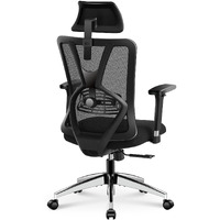Ticova Ergonomic Office Chair - High Back Desk Chair With Adjustable Lumbar Support & 3D Metal Armrest - 130Reclining & Rocking Mesh Computer Chair With Thick Seat Cushion & Rotatable Headrest