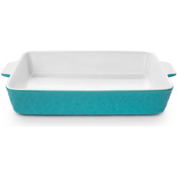 Krokori Ceramic Baking Dish, Casserole Dish For Oven, Lasagna Pan Deep, 9X13 Baking Pan With Handles, Porcelain Bakeware For Lasagna, Baking, Cooking, Kitchen, Daily Use, Wedding Gift (Aquamarine)