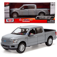 Motormax All Star Toys Exclusive 2019 Ford F-150 Limited Crew Cab Pickup Truck Abyss Gray 1/24 Diecast Model Car 79364 Grey