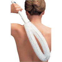 Ez Reach Back Brush, Long Handled Back And Body Scrubber For Easy Cleansing & Exfoliating In The Bath Or Shower - Measures 22     Long